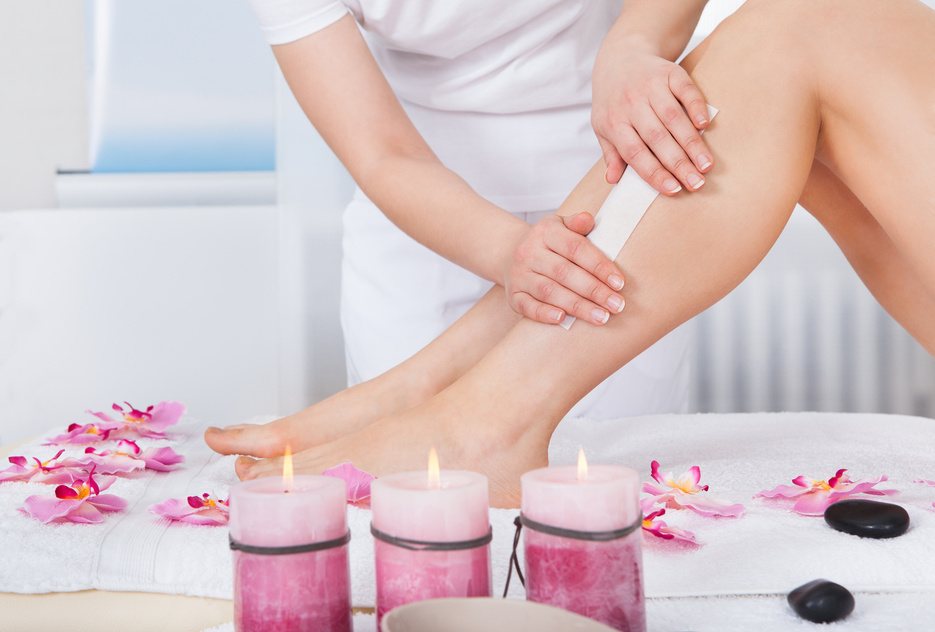 Leg waxing